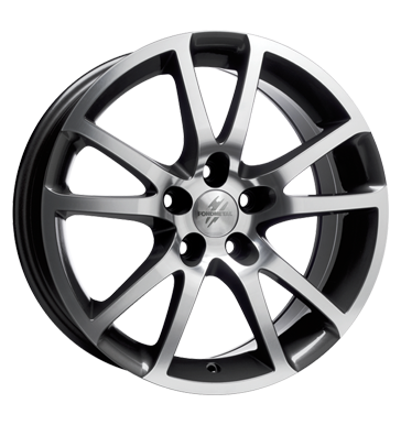 pneumatiky - 7x16 5x100 ET42 Fondmetal 7400 grau / anthrazit titanium polished BRABUS Rfky / Alu nemrznouc smes Hreby / Matice trhovisko