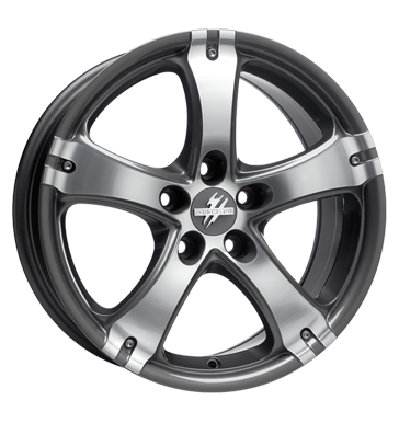 pneumatiky - 7.5x17 5x114.3 ET48 Fondmetal 7500 grau / anthrazit titanium polished Motocykly a motocyklov dly Rfky / Alu Moped a mopedu dly Elektrick disky