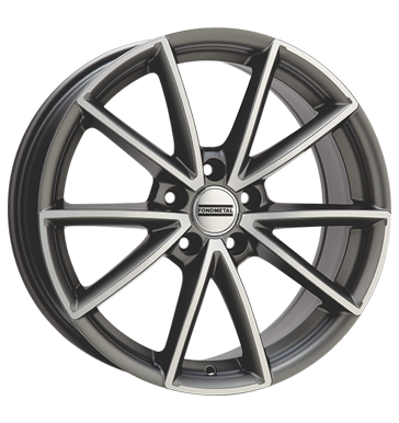 pneumatiky - 7x17 5x112 ET49 Fondmetal SP grau / anthrazit titanium polished Rucn merc prstroje + test Rfky / Alu Lehk nkladn auto Winter od 17,5 