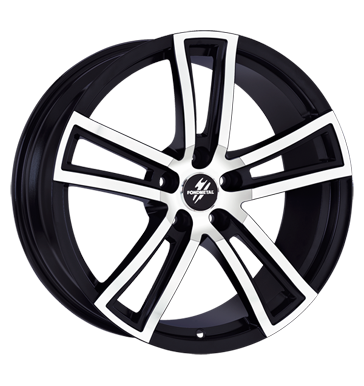 pneumatiky - 7.5x17 5x112 ET48 Fondmetal TECH6 schwarz schwarz matt Chiptuning + Motor Tuning Rfky / Alu Polo tricka ventil cepice Predaj pneumatk