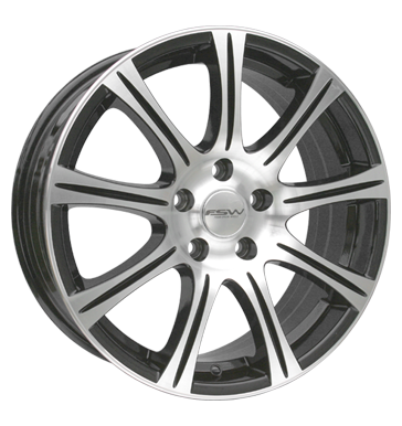 pneumatiky - 7x17 5x110 ET35 FSW Longino silber schwarz-silber poliert motocykl Cross Rfky / Alu prves ocelov kola velkoobchod s pneumatikami