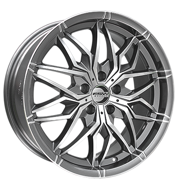 pneumatiky - 8.5x19 5x112 ET35 FSW Revo-S 08 silber titaniumhighgloss-silberpol. motocykl Rfky / Alu Csti Quad kombinza disky