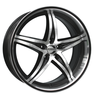 pneumatiky - 8x19 5x114.3 ET40 FSW Rocco silber schwarz-silber poliert Sdrad Rfky / Alu Offroad cel rok replika pneu