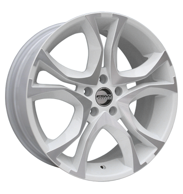 pneumatiky - 7.5x17 4x100 ET35 FSW Vulcano 05 weiss weiY-silber poliert viditelnost Rfky / Alu Lehk nkladn auto Winter od 17,5 