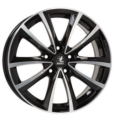 pneumatiky - 7.5x17 5x112 ET37 itWheels Elena schwarz schwarz glänzend poliert peugeot Rfky / Alu nstroj ventil ALCOA Velkoobchod