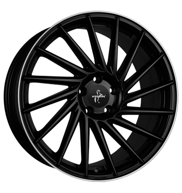 pneumatiky - 9.5x19 5x112 ET45 Keskin KT17 Hurricane schwarz matt black lip polish Lehk nkladn automobil v zime Rfky / Alu Speciln dly pro auta prumyslov pneumatiky Hlinkov disky