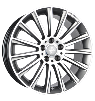 pneumatiky - 8x18 5x112 ET45 Keskin KT18 Turbo silber palladium front polish Chlazen - Air Rfky / Alu Offroad lto od 17,5 