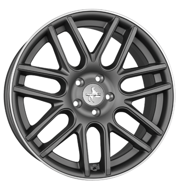 pneumatiky - 9.5x19 5x120 ET35 Keskin KT14 Concave grau / anthrazit titan grau lackiert moped Rfky / Alu Lehk nkladn vozidla pln rok od 17,5 