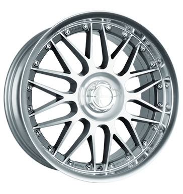 pneumatiky - 8.5x18 5x108 ET40 Keskin KT4 New Racer silber palladium front polish Svetla + Lights Rfky / Alu Moped a mopedu dly Alcar Predaj pneumatk