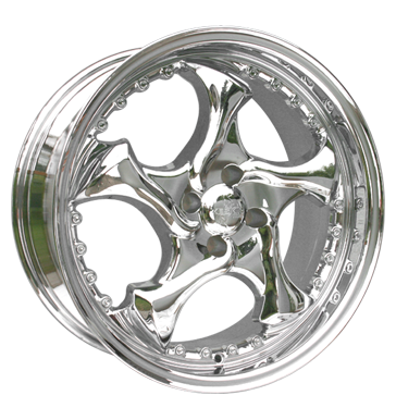 pneumatiky - 8.5x18 4x100 ET30 Keskin KT7 Crazy chrom chrom provozn zarzen Rfky / Alu Hlinkov kola s pneumatikami Irmscher disky