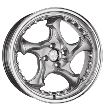 pneumatiky - 9.5x18 4x100 ET25 Keskin KT7 Crazy silber hyper poliert Opel Rfky / Alu letn Kola / ocel pneu