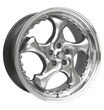 pneumatiky - 9.5x18 5x120 ET20 Keskin KT7 Crazy silber hyper poliert Alutec Rfky / Alu Parka Ecanto pneumatiky