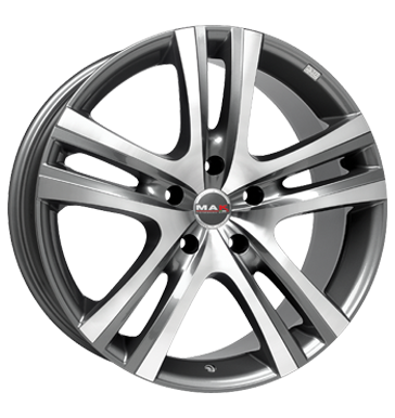 pneumatiky - 6.5x16 5x114.3 ET45 MAK Aria 6 grau / anthrazit gun metal - mirror face telo Rfky / Alu peugeot Jahreswagen pneu b2b