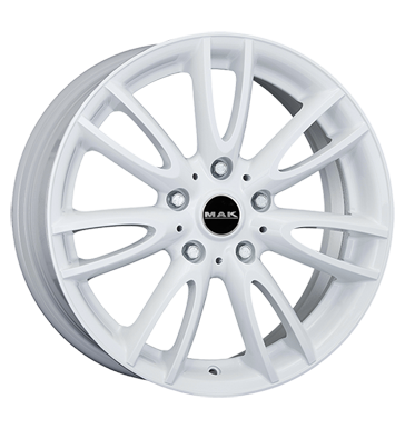 pneumatiky - 7x18 4x100 ET52 MAK Jackie W weiss gloss white elektrick spotrebice Rfky / Alu baterie ostatn trhovisko