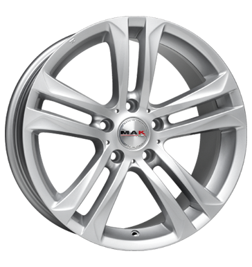 pneumatiky - 8x18 5x120 ET43 MAK Bimmer silber silver KING Rfky / Alu Rial Mobiln navigacn systmy pneu