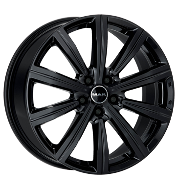 pneumatiky - 8.5x19 5x120 ET47 MAK Birmingham schwarz gloss black trkolka Part Rfky / Alu Truck cel rok Offroad letn pneumatiky