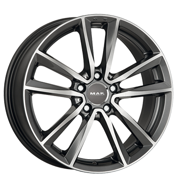 pneumatiky - 7.5x17 5x112 ET43 MAK Bremen grau / anthrazit gun metal - mirror face Wheelworld Rfky / Alu Barvy a Laky mastek Predaj pneumatk