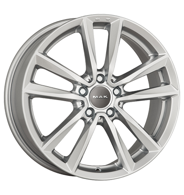 pneumatiky - 7x16 5x112 ET43 MAK Bremen silber silver npis Rfky / Alu Sportovn vfuky Zvedac pomucky + dolaru pneumatiky