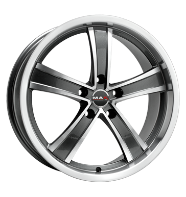 pneumatiky - 8.5x19 5x114.3 ET40 MAK Chrono grau / anthrazit gun metal - mirror face sapont Rfky / Alu nhradn dly auto trailer MILLE Prodejce pneumatk