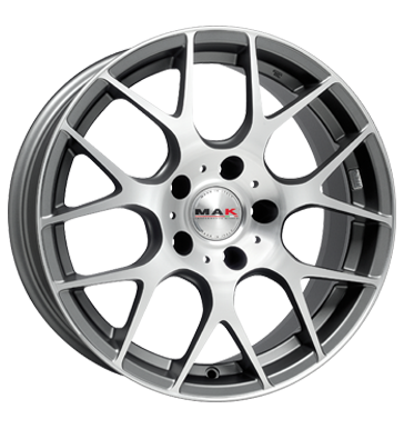 pneumatiky - 7x17 5x114.3 ET44 MAK DTM-One mehrfarbig ice titan Barracuda Rfky / Alu skrabka na led Wheelworld Autoprodejce