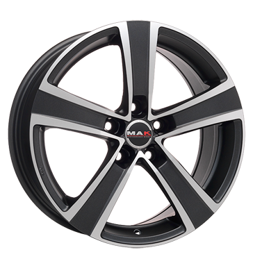 pneumatiky - 7.5x17 5x114.3 ET47 MAK F5 T mehrfarbig ice superdark Spurverbreiterung Rfky / Alu Offroad Wintergreen recnk Hlinkov disky