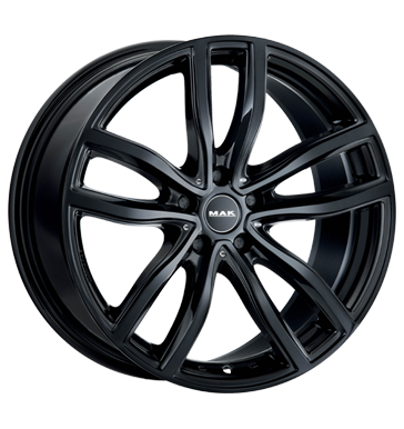 pneumatiky - 7.5x17 5x120 ET52 MAK Fahr schwarz gloss black Ecanto Rfky / Alu kola z lehkch slitin monitory Hlinkov disky