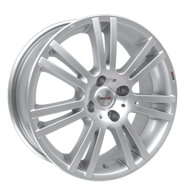 pneumatiky - 7.5x18 4x100 ET40 MAK Fiorano silber hochglanz poliert propagace testjj Rfky / Alu Offroad cel rok replika Autodlna