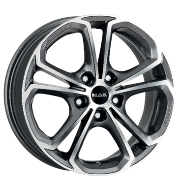 pneumatiky - 7x17 5x114.3 ET38 MAK Hessen grau / anthrazit gun metal - mirror face Kamiony pln rok od 17,5 