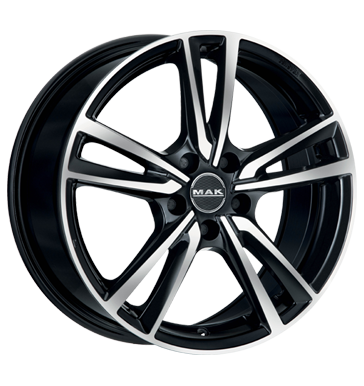 pneumatiky - 6.5x16 5x112 ET46 MAK Icona schwarz black mirror SCHMIDT Rfky / Alu BRABUS Test-kategorie 1 b2b pneu