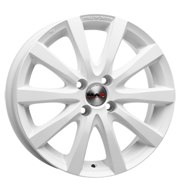 pneumatiky - 5.5x15 4x100 ET41 MAK Iguan weiss mat white projektzwo Rfky / Alu ADVANTI BAY Kola Autoprodejce