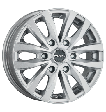 pneumatiky - 6.5x16 6x139.7 ET22 MAK Load 6 silber silver peugeot Rfky / Alu Tricka designov antny velkoobchod s pneumatikami