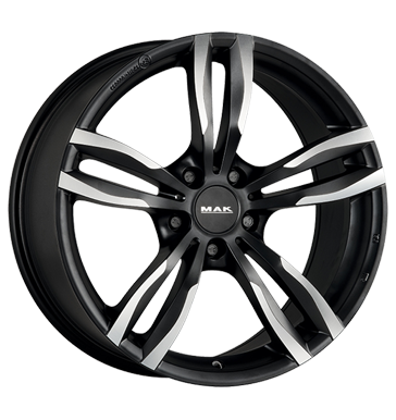 pneumatiky - 8.5x19 5x120 ET47 MAK Luft schwarz ice black Keskin Rfky / Alu Rondell kolobezka Autodlna