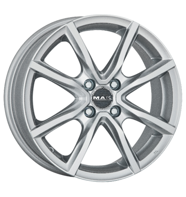 pneumatiky - 4.5x15 4x100 ET35 MAK Milano 4 silber silver BAY Kola Rfky / Alu Motorsport magma pneu