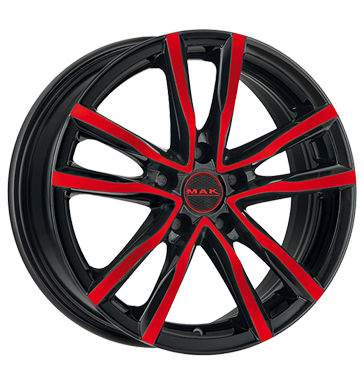 pneumatiky - 8x18 5x110 ET40 MAK Milano mehrfarbig black and red odpadn olej Rfky / Alu Spojky + E Sady Auto Tool Karoserie pneu