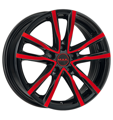 pneumatiky - 8x18 5x114.3 ET40 MAK Milano mehrfarbig black and red Vestaven navigacn systmy Rfky / Alu montzn nrad Hamann Autodlna