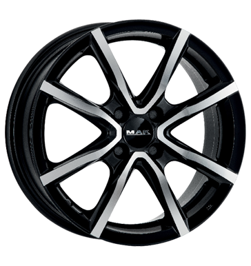 pneumatiky - 5.5x15 4x100 ET42 MAK Milano 4 You schwarz black mirror Lehk nkladn auto lto od 17,5 