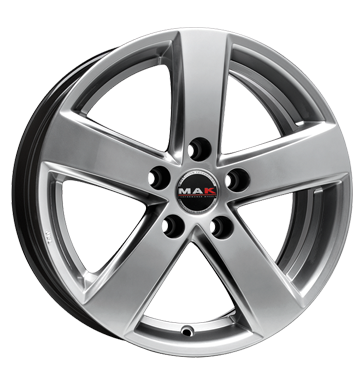 pneumatiky - 7x17 5x108 ET50 MAK Nova silber silver realizovat Rfky / Alu Brock Offroad lto od 17,5 