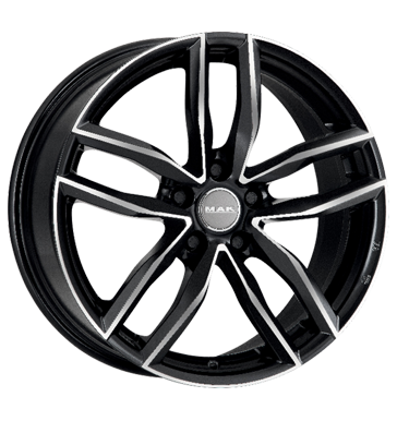 pneumatiky - 7.5x17 5x112 ET47 MAK Sarthe W schwarz black mirror osvetlen Rfky / Alu Offroad Zimn 17.5 