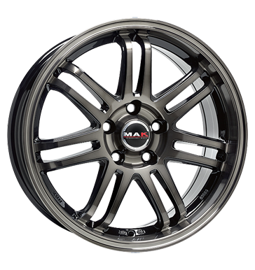 pneumatiky - 7x16 4x100 ET35 MAK Seven schwarz black smoke kola z lehkch slitin Rfky / Alu viditelnost MERCEDES BENZ Autoprodejce