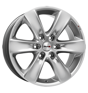 pneumatiky - 7x16 6x139.7 ET46 MAK Sierra silber hyper silver Smoor Rfky / Alu Antera motocykl pneumatiky