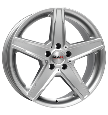 pneumatiky - 8.5x19 5x112 ET42 MAK Stern Italia silber silver Lehk nkladn auto lto od 17,5 