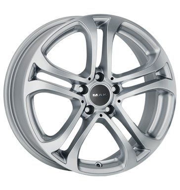 pneumatiky - 8x18 5x112 ET48 MAK Stuttgart silber silver charakteristiky Rfky / Alu AUDI zrcadlo design pneumatiky