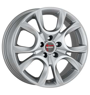 pneumatiky - 7.5x17 5x98 ET35 MAK Torino silber silver Hlinkov kola s pneumatikami Rfky / Alu mikiny Offroad letn pneumatiky