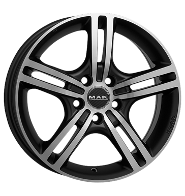 pneumatiky - 6.5x15 5x114.3 ET43 MAK Veloce schwarz ice black Spojky + E Sady Rfky / Alu Breyton nosic kol Autodlna