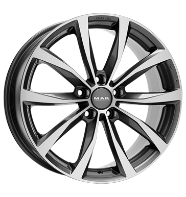 pneumatiky - 8x19 5x112 ET54 MAK Wolf grau / anthrazit gun metal - mirror face Offroad lto od 17,5 