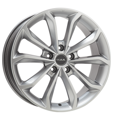 pneumatiky - 8x18 5x127 ET40 MAK Xenon silber hyper silver Utesnen u. Lepidla Rfky / Alu Autordio Rarity PKW lto pneus