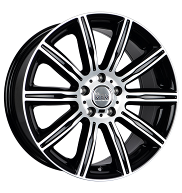 pneumatiky - 8x18 5x120 ET35 MAM MAM 7N schwarz black front polish autokosmetiky Rfky / Alu Sportovn vfuky npis pneumatiky