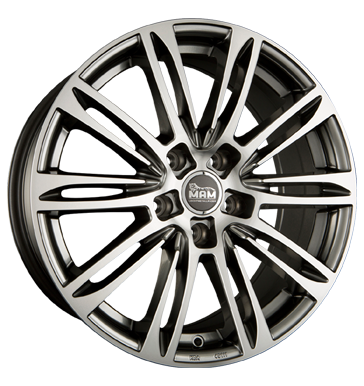 pneumatiky - 7.5x17 5x112 ET35 MAM MAM A4 silber hyper frontpoliert ETA BETA Rfky / Alu Artec Kamiony pln rok od 17,5 