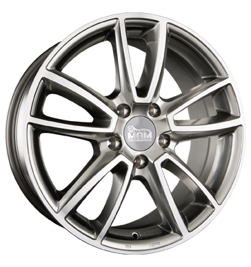 pneumatiky - 7.5x17 5x115 ET40 MAM MAM A7 silber hyper frontpoliert Polo tricka Rfky / Alu Offroad lto od 17,5 