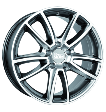 pneumatiky - 8.5x18 5x114.3 ET30 MAM MAM S1 silber hyper frontpoliert Tricka Rfky / Alu tazn lana ostatn Velkoobchod